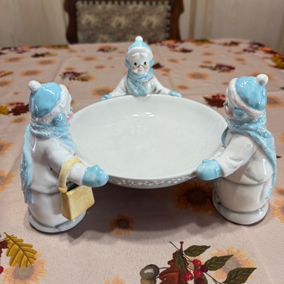 Set of two Avon snow ladies candy dishes , - Picture 3 of 12